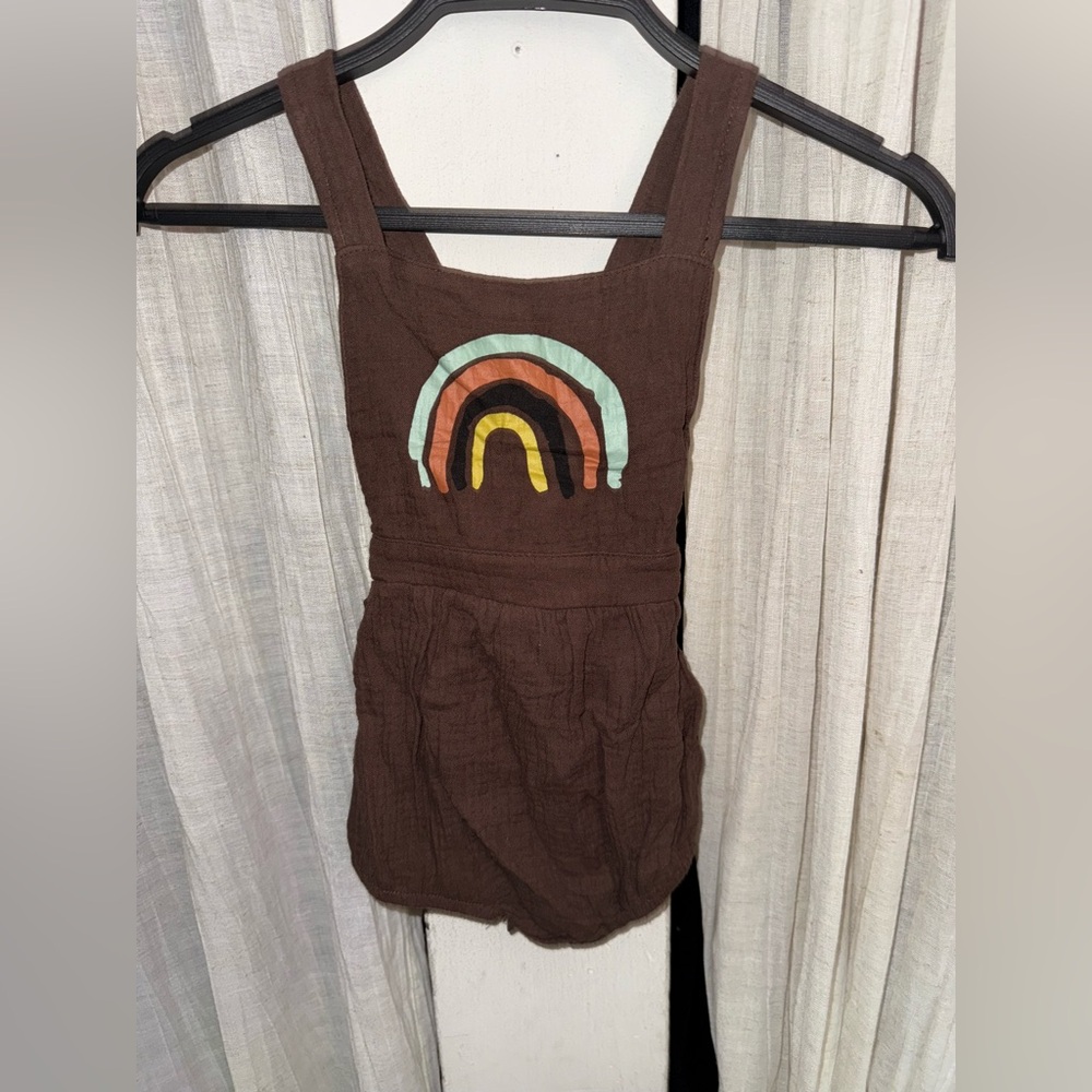 Little Peanut Big rainbow Romper